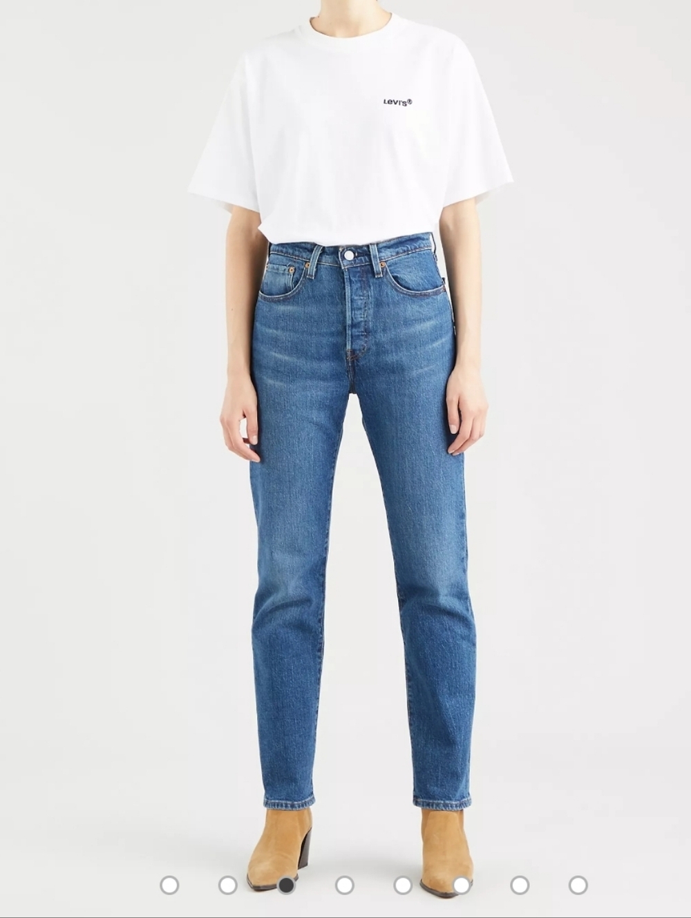Levi's 501 Premium Jeans Blue Button Fly 32" Waist 26" Inseam